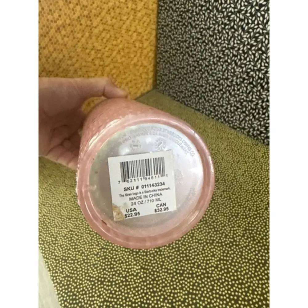 STARBUCKS SUMMER 2023 PEARL PINK JEWELED